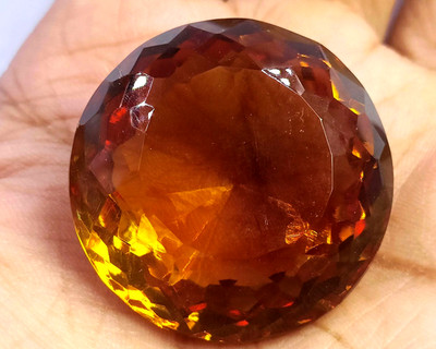 100 Ct Natural Yellow Alexandrite Round Shape IGL Certified Gemstone 6AHZ