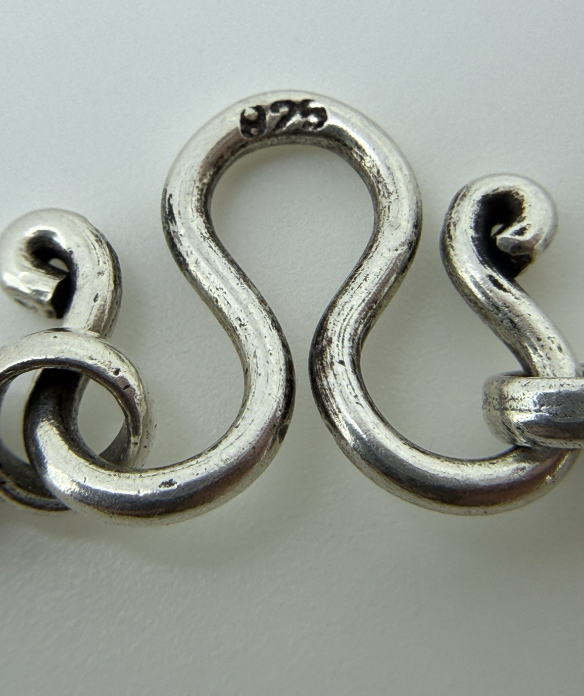 Solid Sterling Silver 925 Byzantine Chain Necklac… - image 14