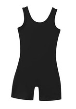 Bling Bling Gymnastics Leotards for Girls with Shorts, 8-9 Years Black