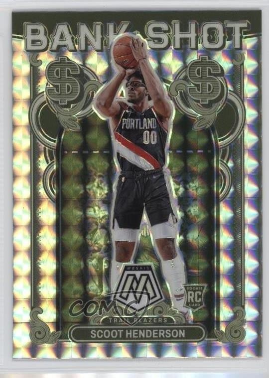 2023-24 Panini Mosaic Bank Shot Mosaic Prizm Scoot Henderson #18 Rookie RC 11ng