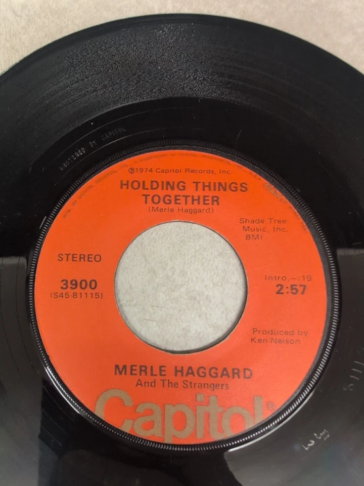 MERLE HAGGARD - Holding Thing's Together / Old Man From The Mountain *B2G1 Free* - Image 2 of 2
