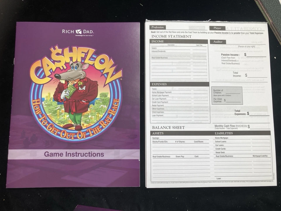 Juego de mesa de flujo de efectivo Rich Dad Investing 101 Robert Kiyosaki completo Foto 4 de 4