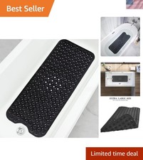 Bathtub and Shower Mats, Extra Long Non-Slip Bath Mat 39 x 16 Inch, Machine W...