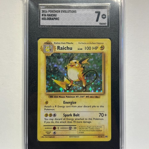 Raichu graded SGC 7 for sale on eBay