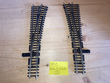 MÄRKLIN K-Gleis 2271 R + L - schlankes Weichenpaar Vollprofil  - gebraucht (5)