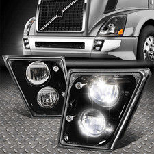 Full Led For 03-17 Volvo Vn Vnl Vnm Vnx Truck Bumper Driving Fog Lights Black Full Led For 03-17 Volvo Vn Vnl Vnm Vnx Truck Bumper Driving Fog Lights Black