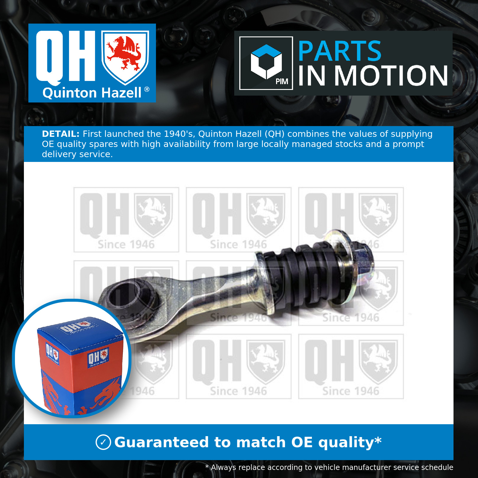 Anti Roll Bar Link Rear QLS3081S Quinton Hazell Stabiliser Drop Link 1054209 New