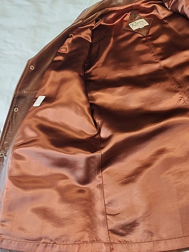 Vintage Remy Leather Jacket Coat Soft Cognac Sz 42 Men’s - Picture 20 of 22