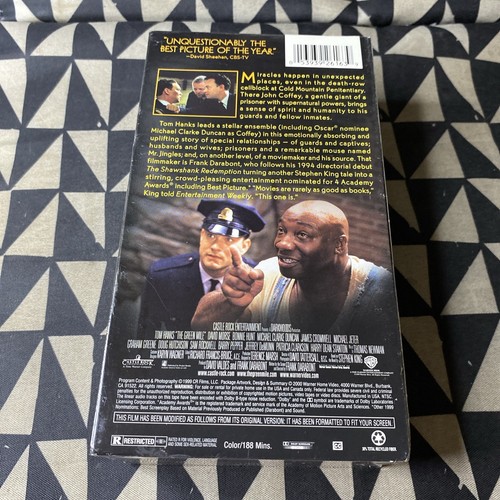 The Green Mile VHS Brand New Factory Sealed w/ Warner Studio Watermarks - Picture 7 of 7