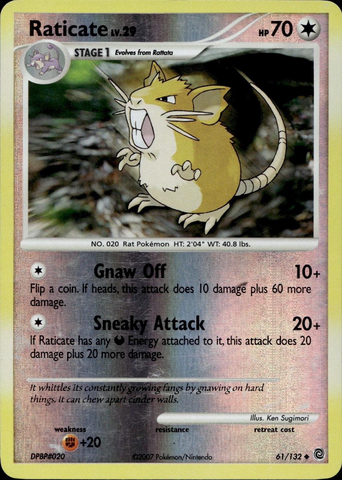 Raticate 61/132 Uncommon Secret Wonders Reverse Holo Multi Item Discount LP