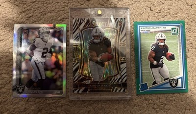 2025 Panini Select Ashton Jeanty Premier Color Match Zebra SSP RC With Refractor