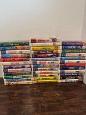 Lot of 37 Clamshell VHS Movies KIDS Disney FOX WB
