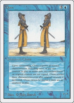Clone x 1 Unlimited Edition  Played (VG) _  MTG  4RCards