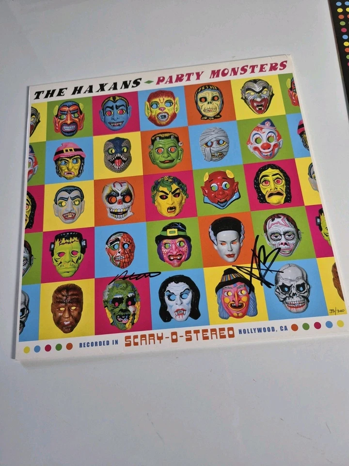 The Haxans LP Party Monsters Rob zombie Numbered 38/200 Signed Red Vinyl Used - Image 2 of 4