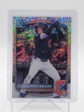 TRAVIS BAZZANA 2025 BOWMAN CHROME DRAFT SPARKLE REFRACTOR #BDC-49 Q2754