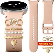 Only Strap For Samsung Galaxy Watch 8 40mm Silicone Soft Decorative Charms