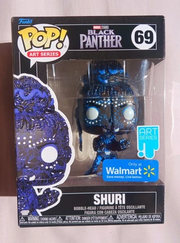 Funko Pop Marvel Black Panther Art Series Shuri #69 Walmart Exclusive No Stack 