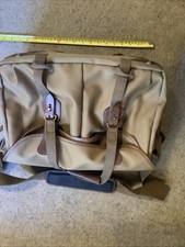 Billingham Hadley Pro Large Camera Bag Beige with Tan Leather Trim Excellent Con