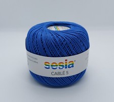 10 gomitoli di Sesia Cablè 5 Cotone Egiziano mercerizzato per uncinetto e maglia