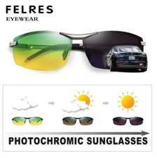 Men Metal Polarized Photochromic Sunglasses Day Night Vision Driving Glasses Hot