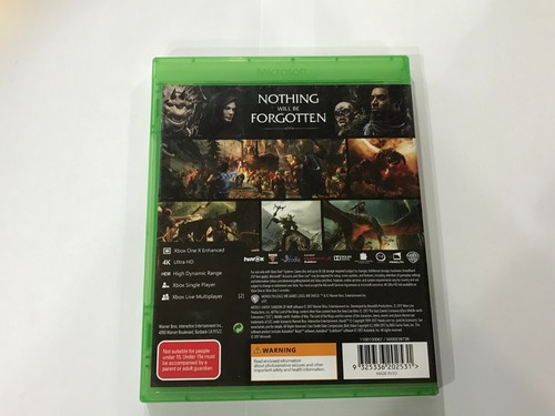 MIDDLE EARTH SHADOW OF WAR (MICROSOFT XBOX ONE GAME, MA 15+) - Picture 2 of 4