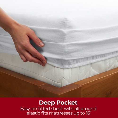 Mellanni Heavy Flannel Sheet Set 180GSM, Deep Pocket 100% Cotton Sheets - Picture 55 of 63