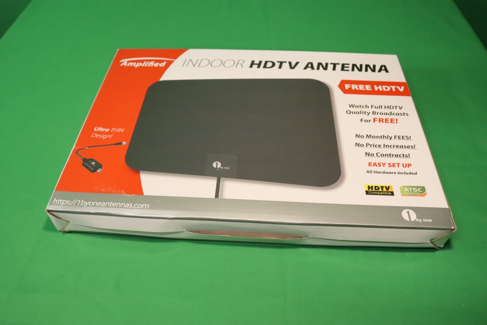 ViewTV Flat HD Digital Indoor Amplified TV Antenna with Amplifier 50 ...