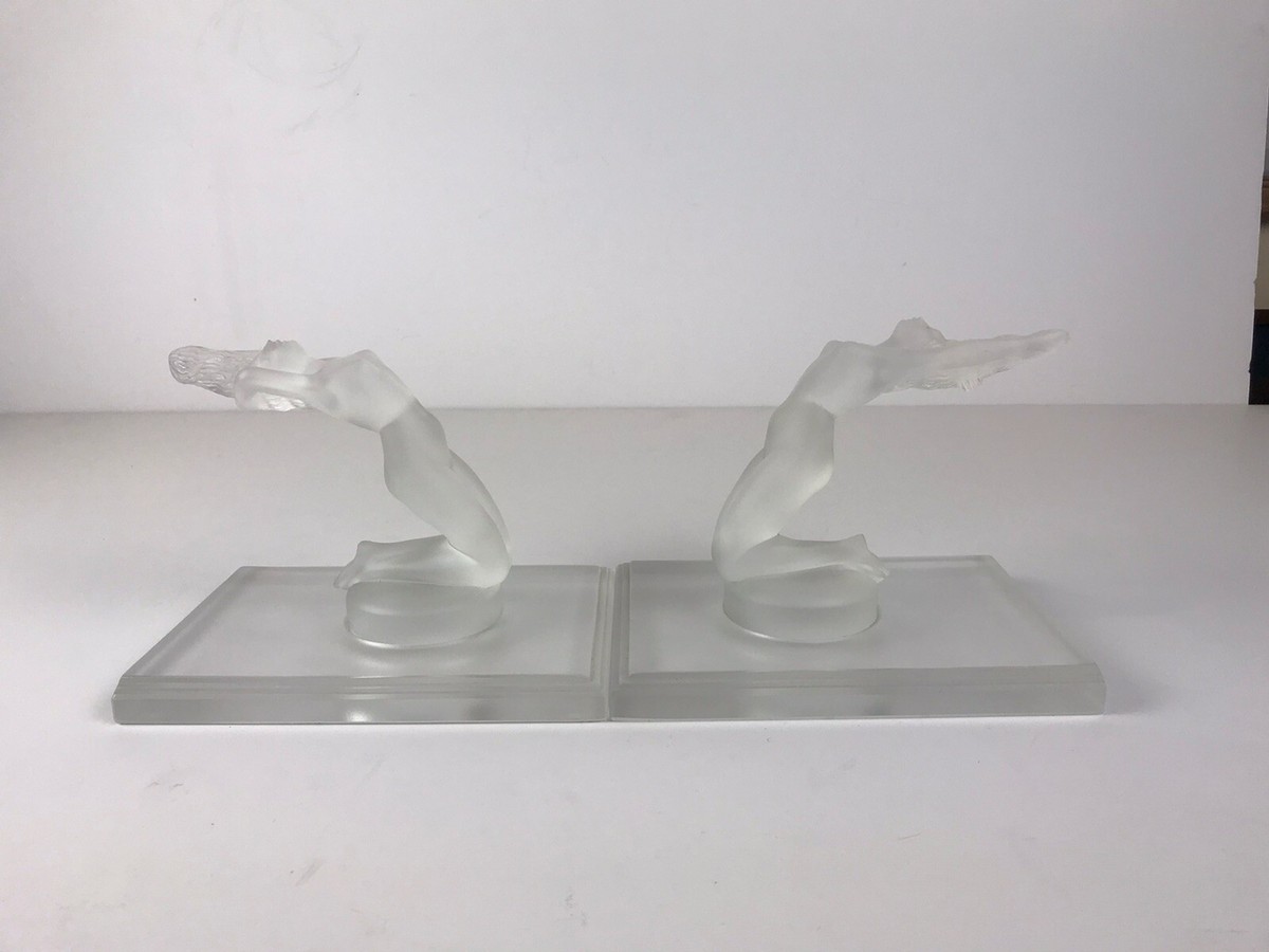 RARE PR SIGNED CRYSTAL LALIQUE CHERISES FRANCE Art Deco Style