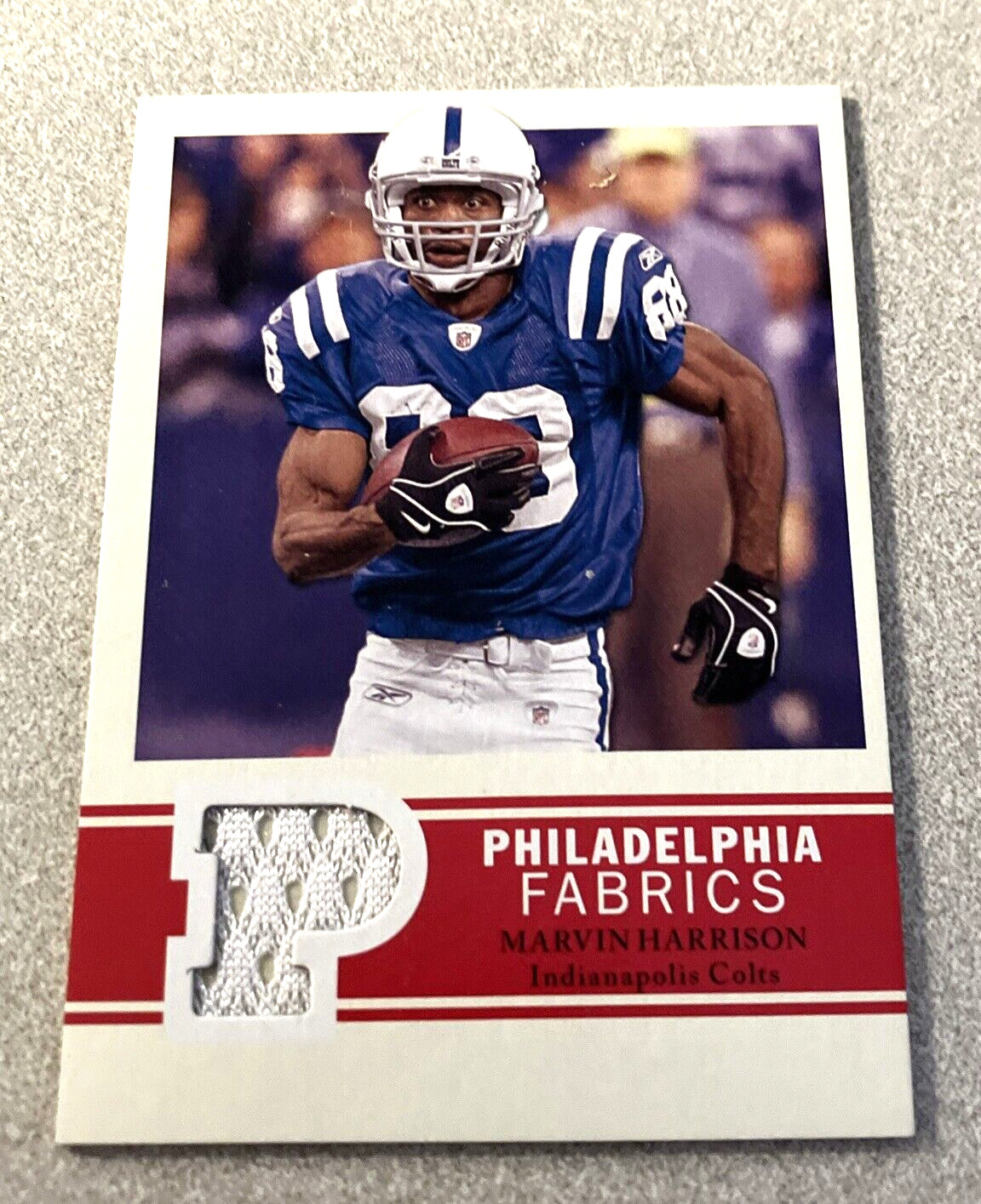 2009 UD Philadelphia Fabrics #PF-HA Marvin Harrison Indianapolis Colts