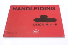   LEICA M M4-P CAMERA ORIGINAL INSTRUCTIONS MANUAL DUTCH 141-2