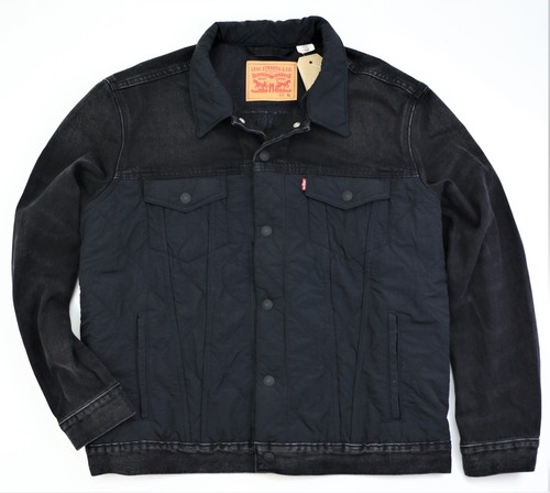 levi's hybrid trucker jacket black