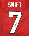 D'Andre Swift Signed Georgia Bulldogs Red Jersey (JSA Holo) Lions Running Back — photo 2