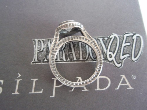 SILPADA Rare Retired Sterling Silver 925 "Perfect Bliss" CZ Ring Size 5 R2076 - Picture 9 of 14