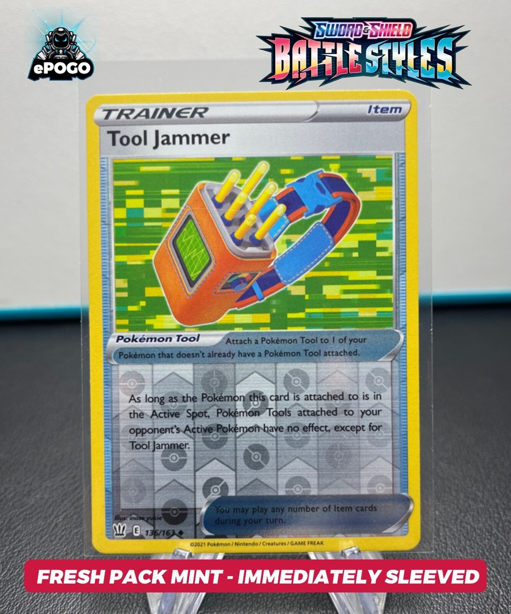 tool jammer pokemon card price Buy 136/163 - Battle Styles except for Tool Jammer e10 Tool Jammer, Set of