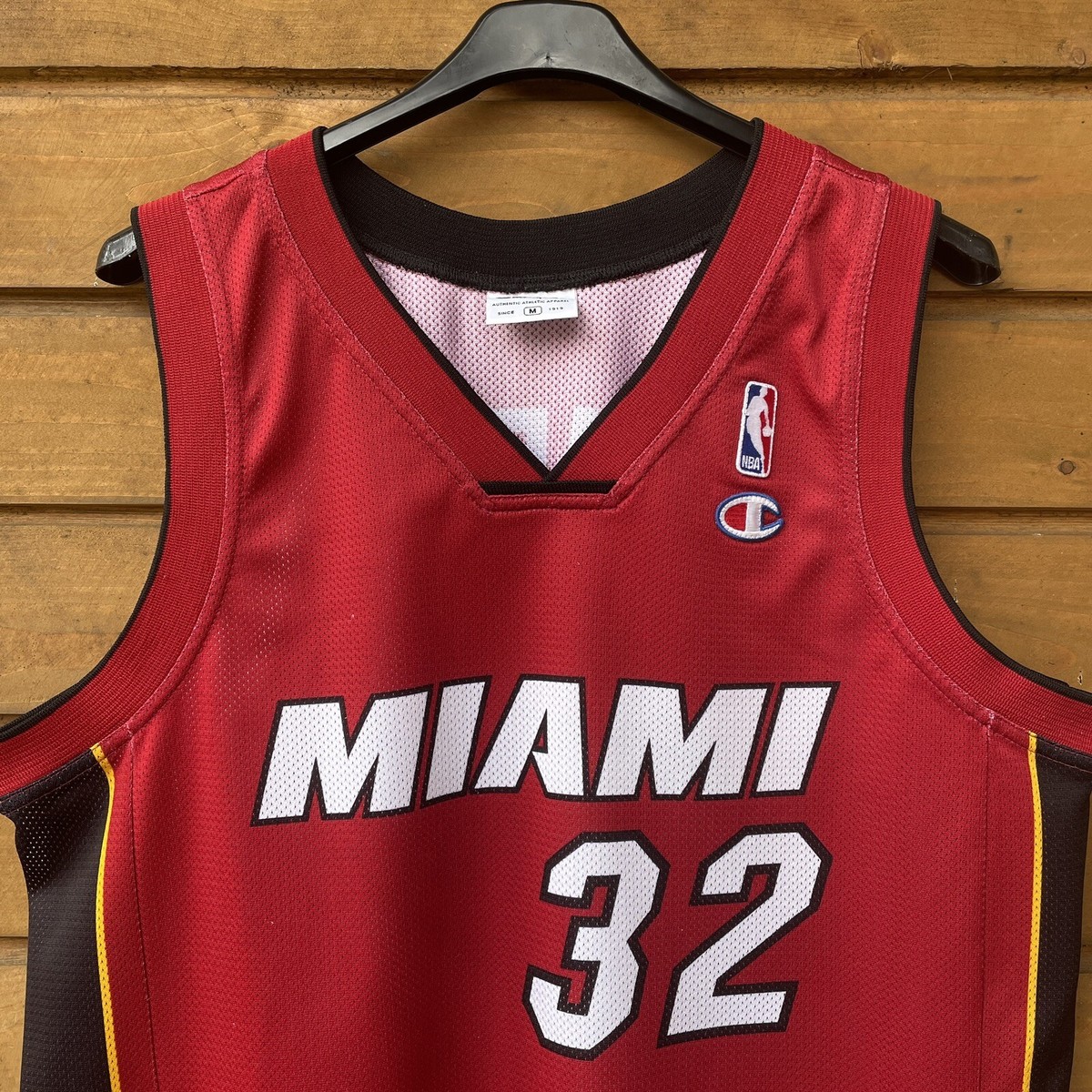 Vintage Shaquille O'Neal #32 Miami Heat Champion Jersey NBA