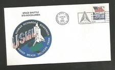 SHUTTLE COLUMBIA STS-50 LAUNCH JUN 25,1992 KSC SPACE COVER NASA  ***