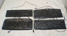 Lot of 4 Computer Keyboards Dell Logitech