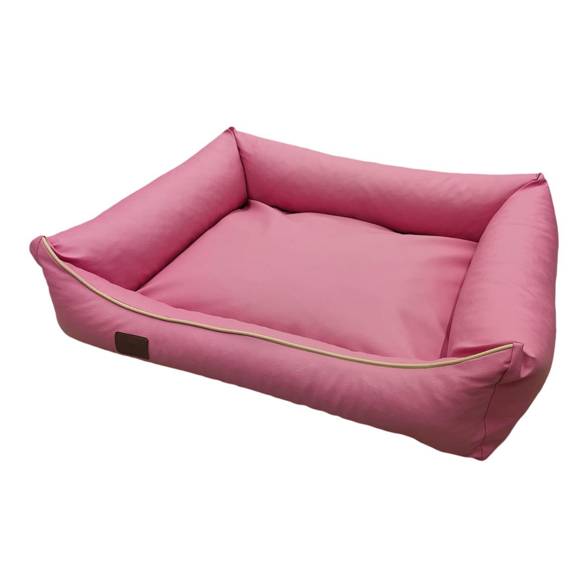Hundebett Hundekorb Hundekissen Hundesofa Liegeplatz Kunstleder Bett XL Rosa  | eBay.de