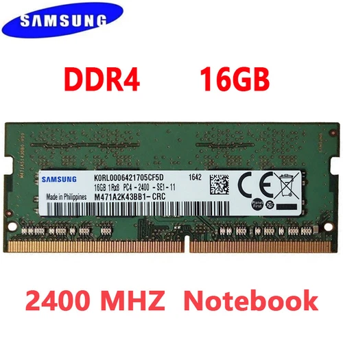 Samsung DDR4 16GB 1X16GB 2400 MHz PC4-19200 Laptop SODIMM 260pin Memory RAM 1.2V