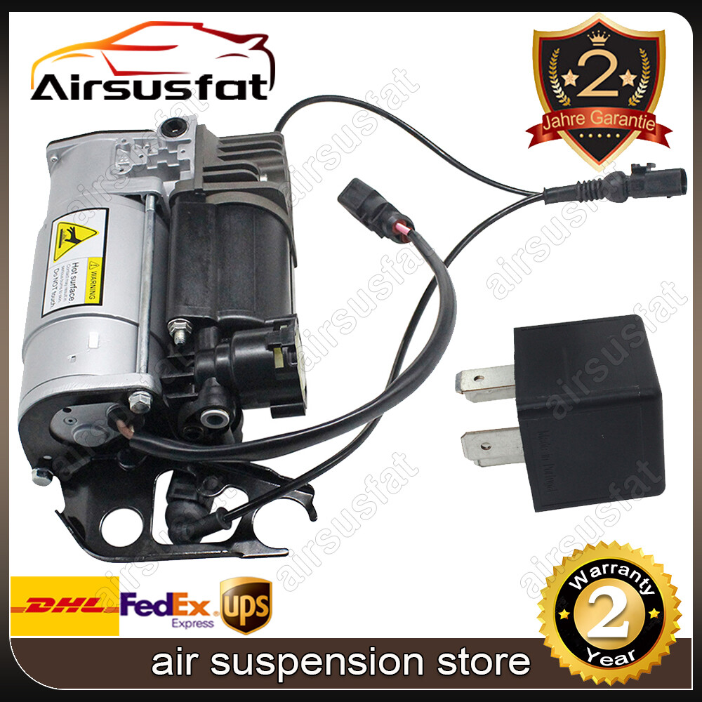 For Audi Q7 4LB Quattro 2006-2015 air suspension compressor + relay 4L0698007-image