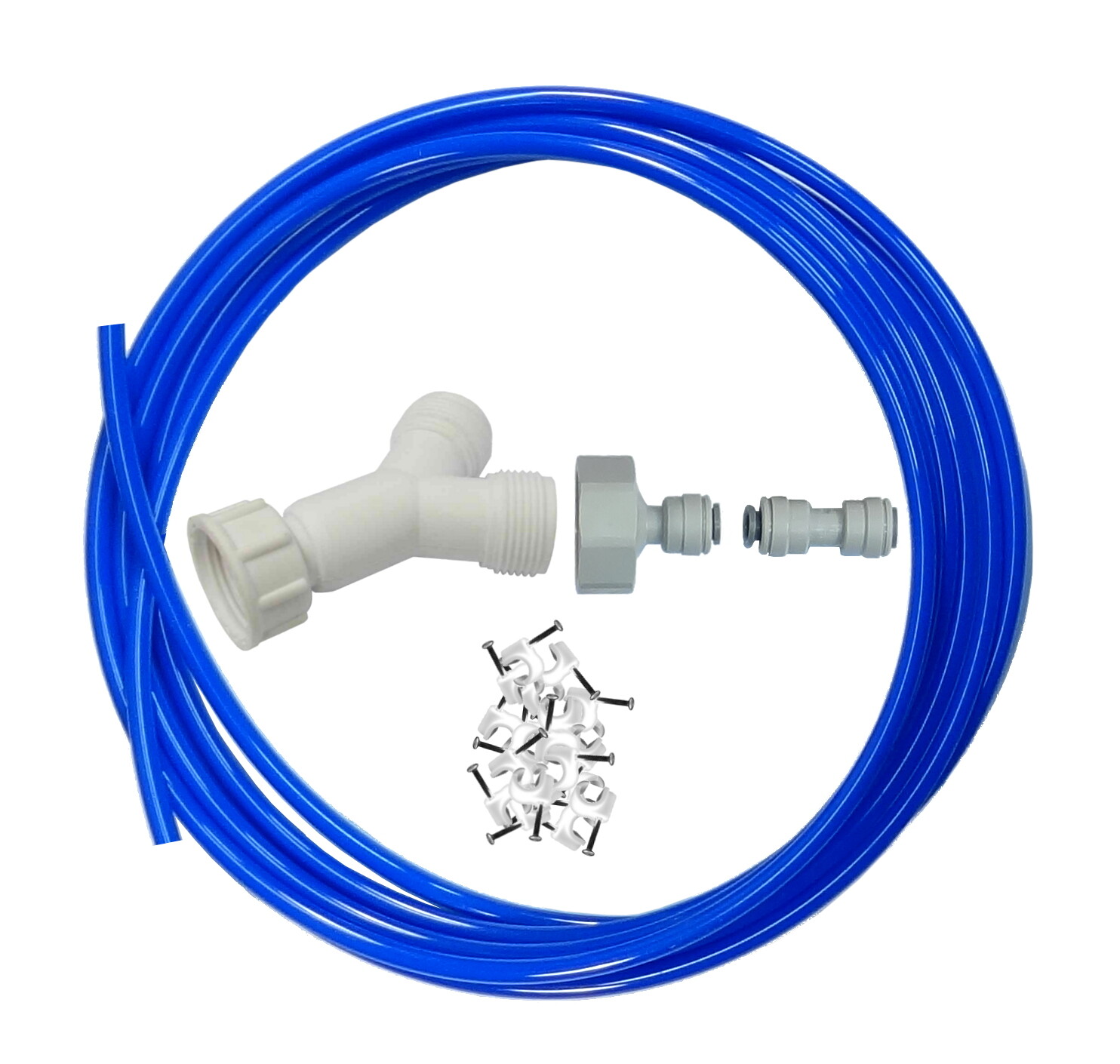 American Fridge Plumbing Kit - Y Splitter, 1/4"" Pipe (4m), Pipe Connector
