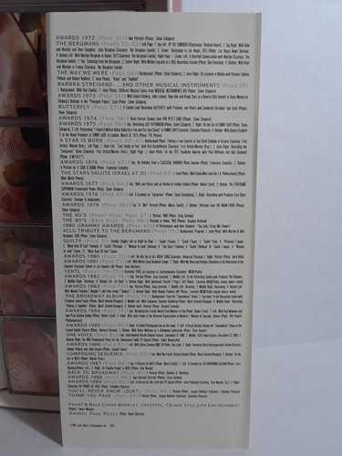 Barbara Streisand Just for the Record 4 Cassettes with Storage Box and Book 1991 - Picture 7 of 18