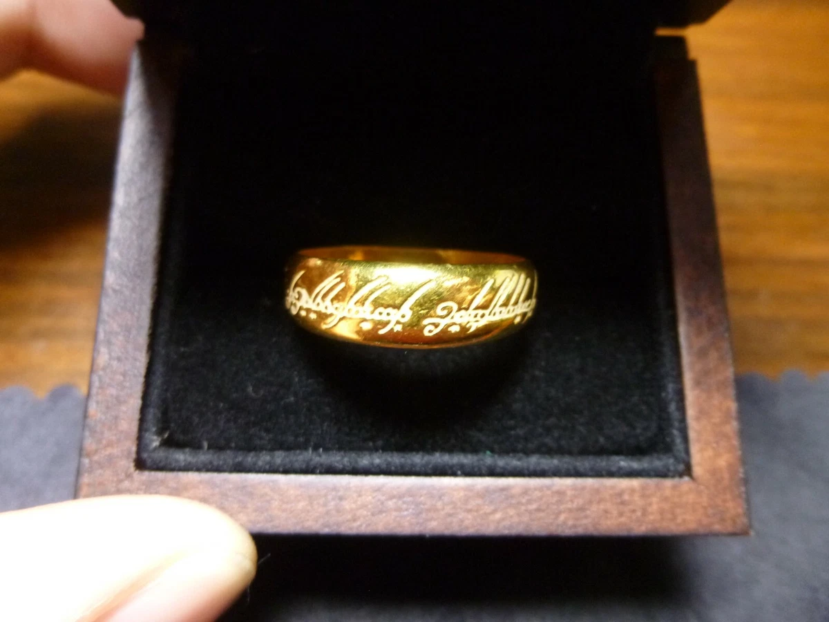 9999 Yellow Gold Made by Miracle Lord of The Rings One Ring