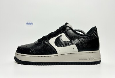 Herren Nike Air Force 1 ID By You Shimmer Premium Leder Schwarz UK Größe 9 EUR 44