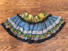 Matilda Jane Girls You  Me Ava tutu skirt multi color Tulle Twirl Raven size 6