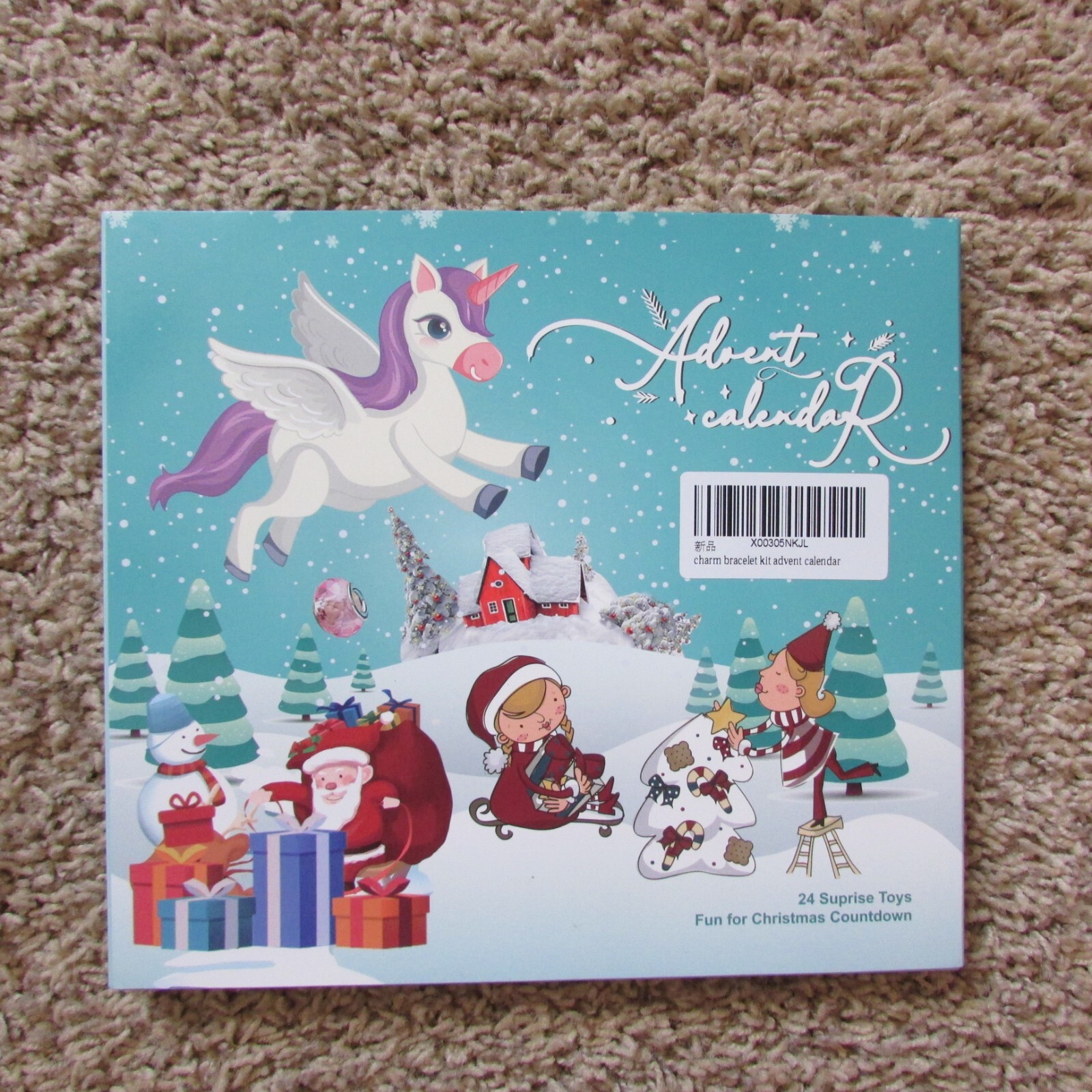 New Charm Bracelet Advent Calendar 24 Surprise Toys | eBay