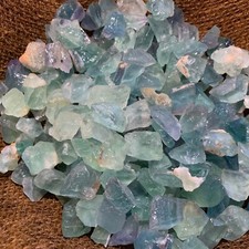 3000 Carat Lots of SMALL Green Fluorite Rough - Plus a FREE Faceted Gemstone