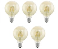 5X Eglo Vintage Led Globe E27 4W = 30W Extra Warmweiß Eek:F (Spektrum A-G)