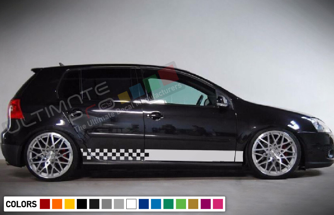 Stickers Decal kit for Volkswagen VW Golf GT door sport cupe mk2