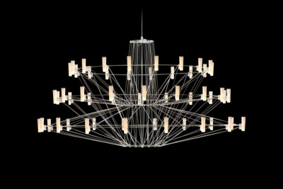 Coppelia LED Chrome Chandelier by Arihiro Miyake for Moooi